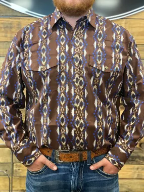 112316689 - Wrangler Men's Checotah Long Sleeve Snap Shirt