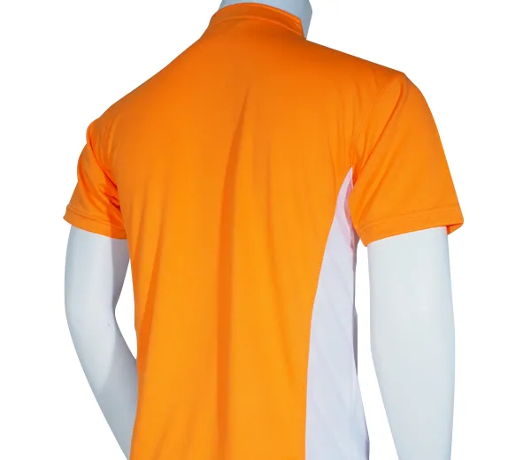 2 Tone Zipped Mandarin Polo - UNISEX -