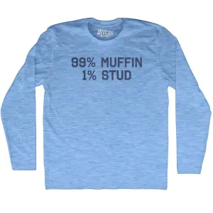 99% Muffin 1% Stud Adult Tri-Blend Long Sleeve T-shirt