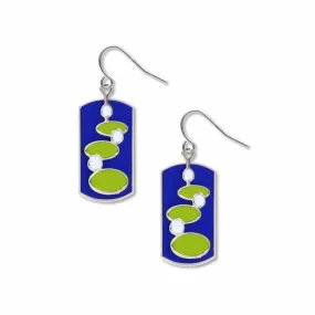 Abstract Water Lilies Earrings