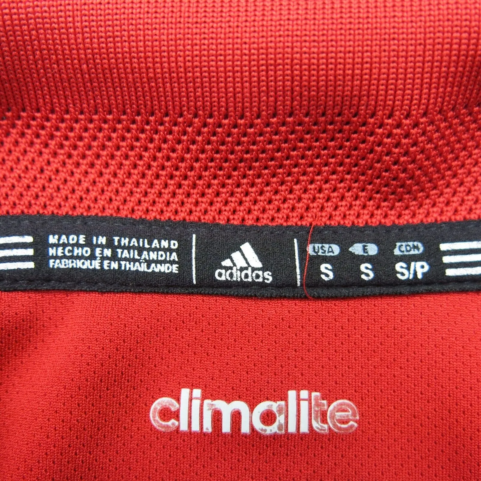 Adidas Climate Mens Polo Shirt Collar Neck Short Sleeves Red Size Small/Petite