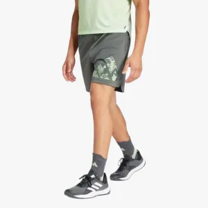 adidas Mens Woven Knit Logo Shorts Legend Ivy