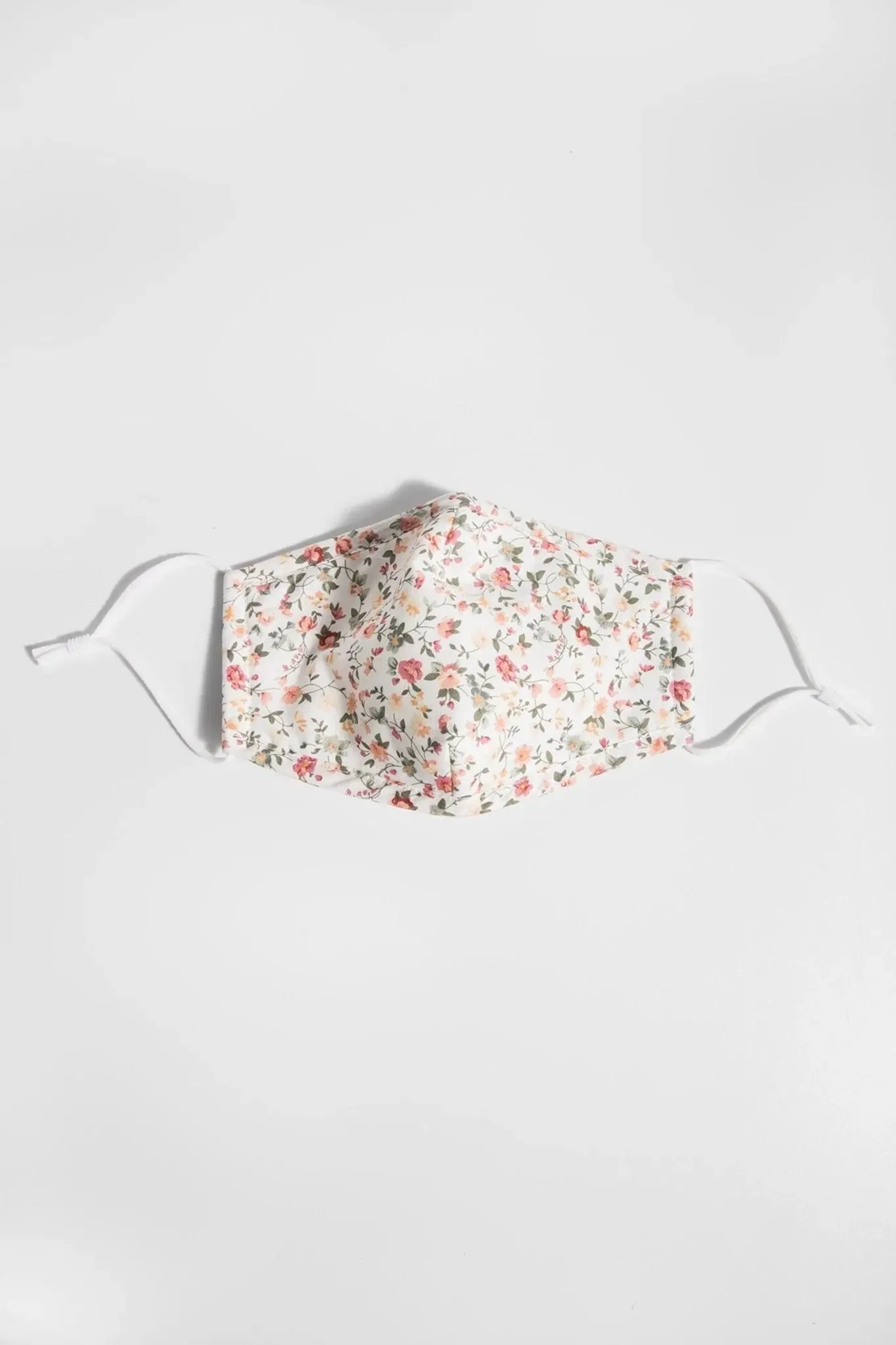 Adjustable Floral Face Mask with Two PM2.5 Filters