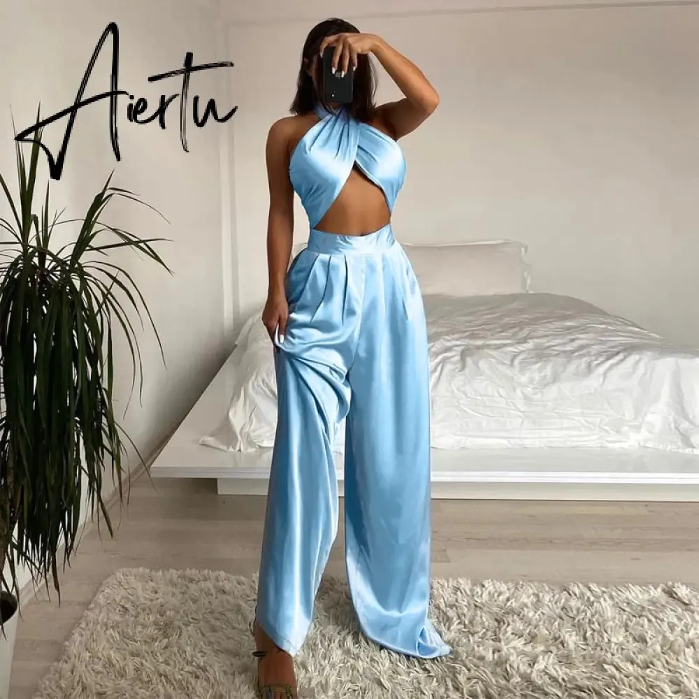 Aiertu Sleeveless See Through Bodycon Turtleneck Bodysuit Summer Women Fashion Streetwear Outfits Y2K Robe Kpytomoa