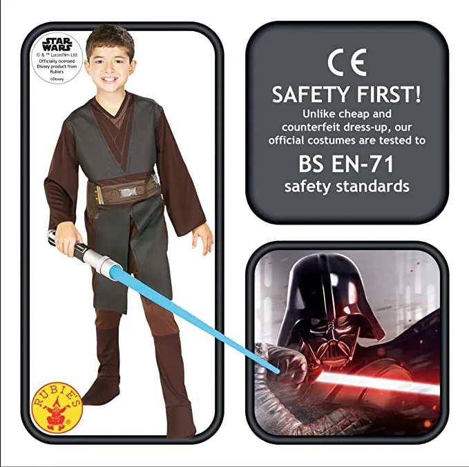 Anakin Skywalker Childs Costume Star Wars Prequels Clone Wars