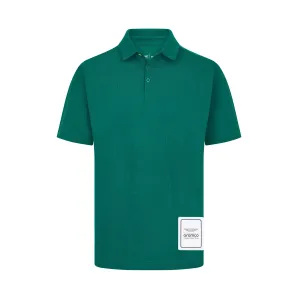 Aston Martin F1 Men's Logo Polo Shirt -Black/Green