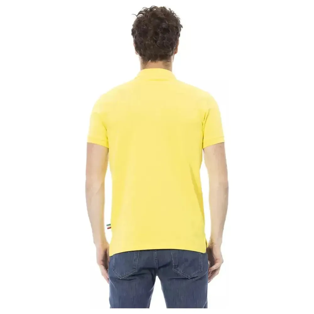 Baldinini Trend Yellow Cotton Men Polo