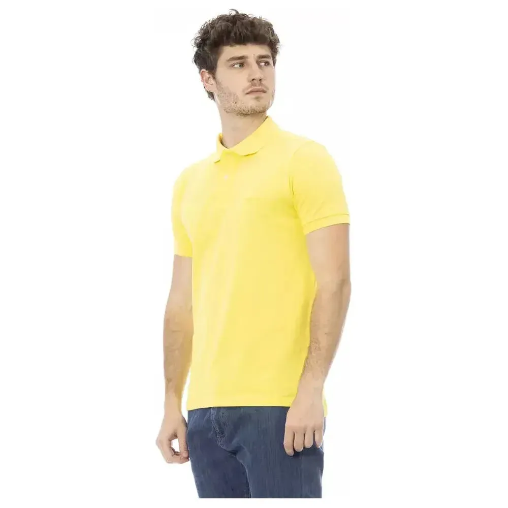 Baldinini Trend Yellow Cotton Men Polo