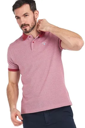 Barbour Polo Shirt Essential Sports two tone Polo mix raspberry MML0628RE74