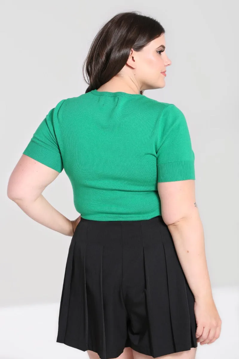 Bat Top in Green 2, 3 and 6XL only