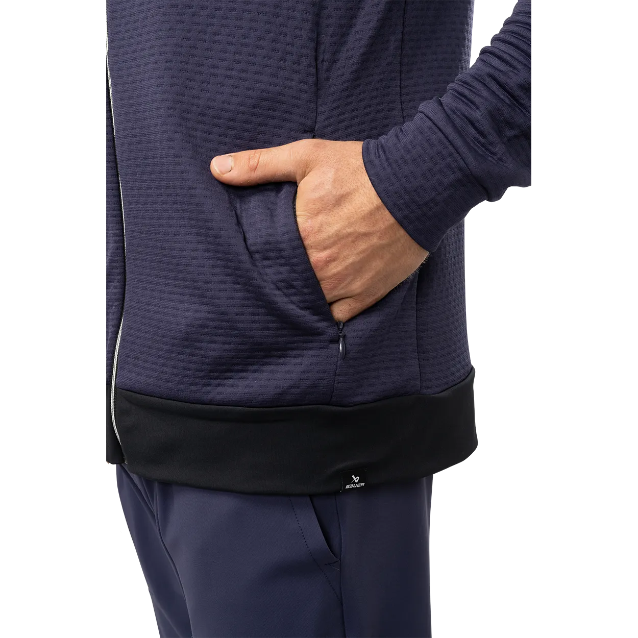 BAUER FLC TEXTURED FULL ZIP SENIOR