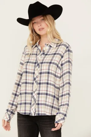 Binkley Featherlight Plaid Print Pearl Snap Western Shirt