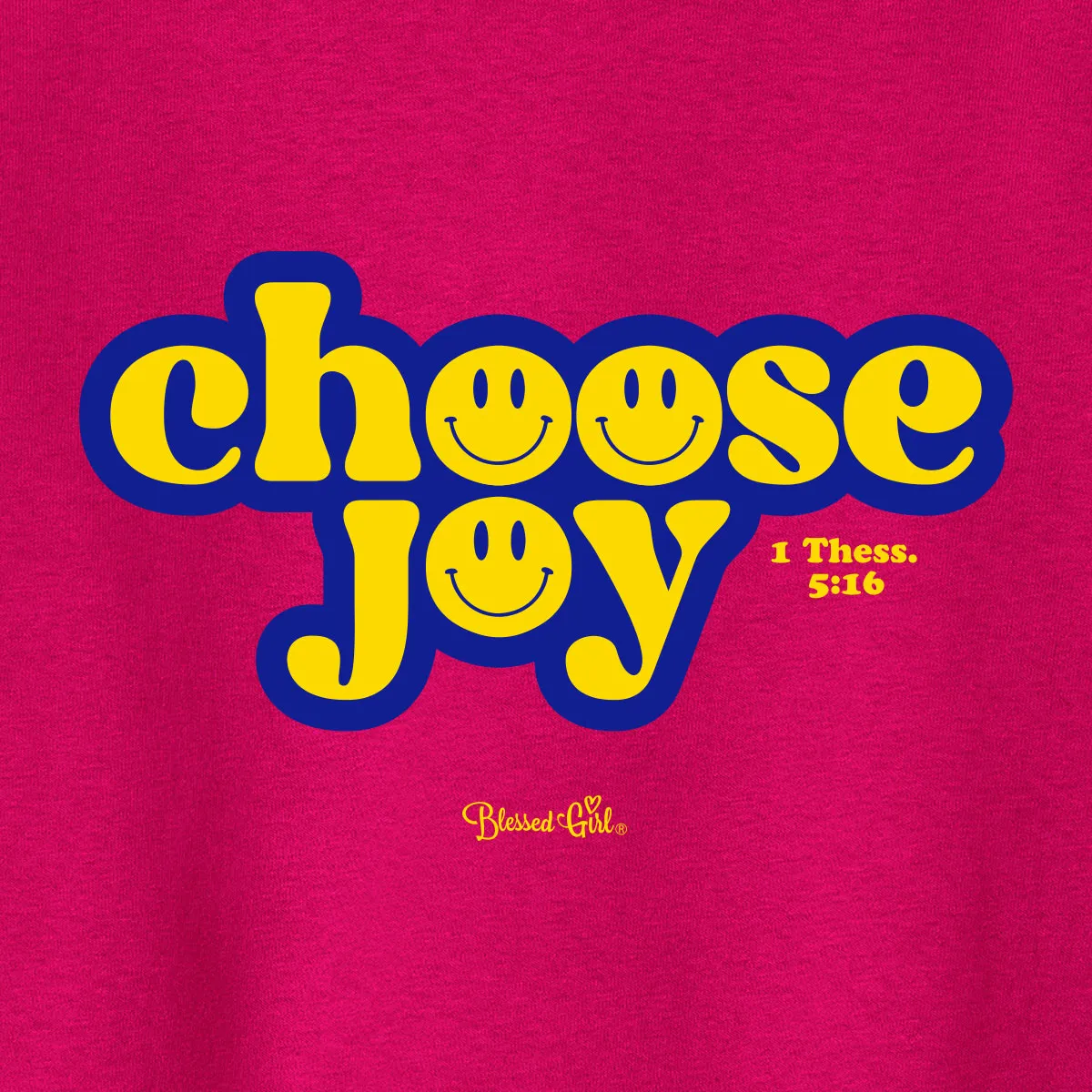 Blessed Girl Kids T-Shirt Choose Joy