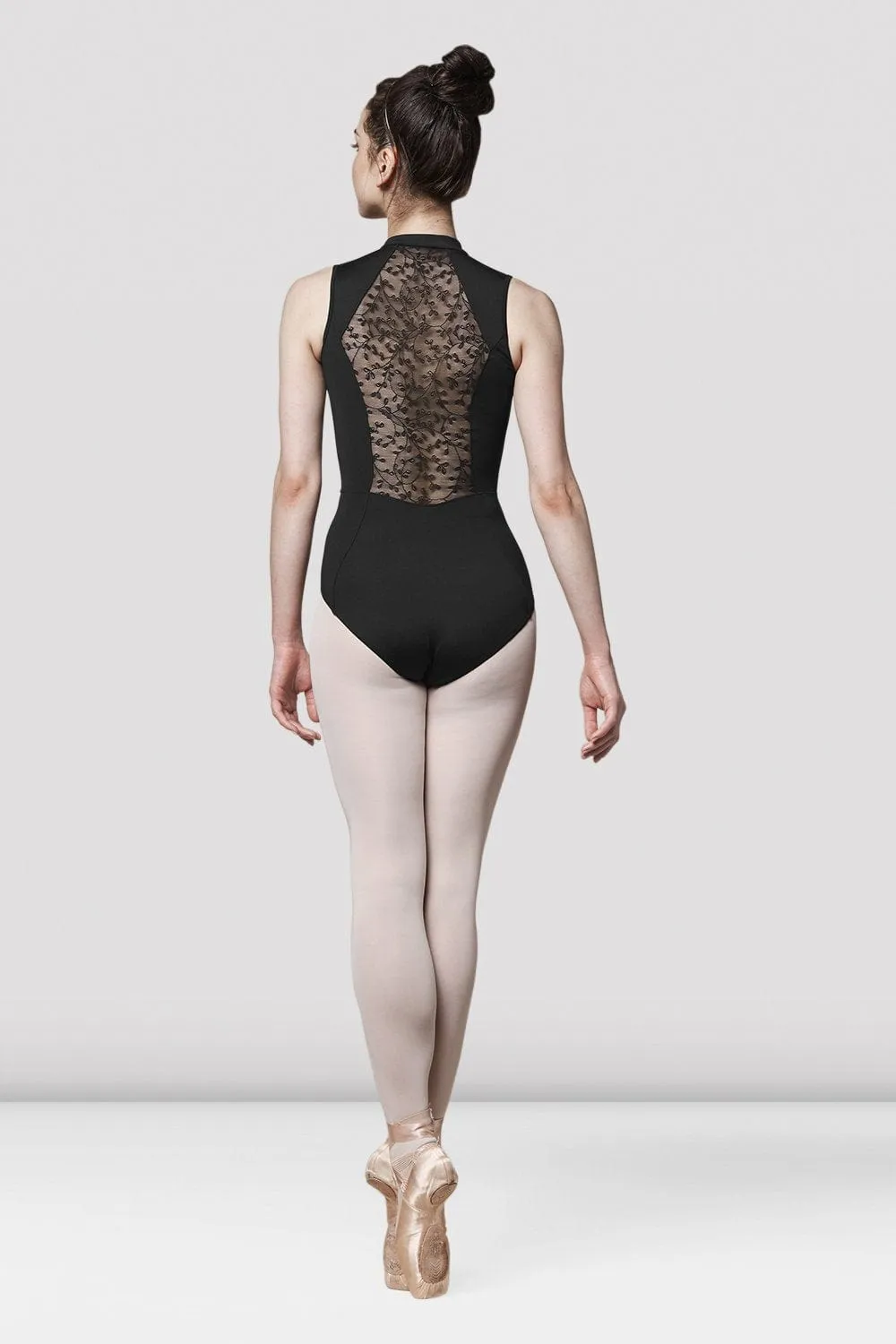 Bloch M3071LM Zipper Front Lace Paneled Tank Leotard (Adult)