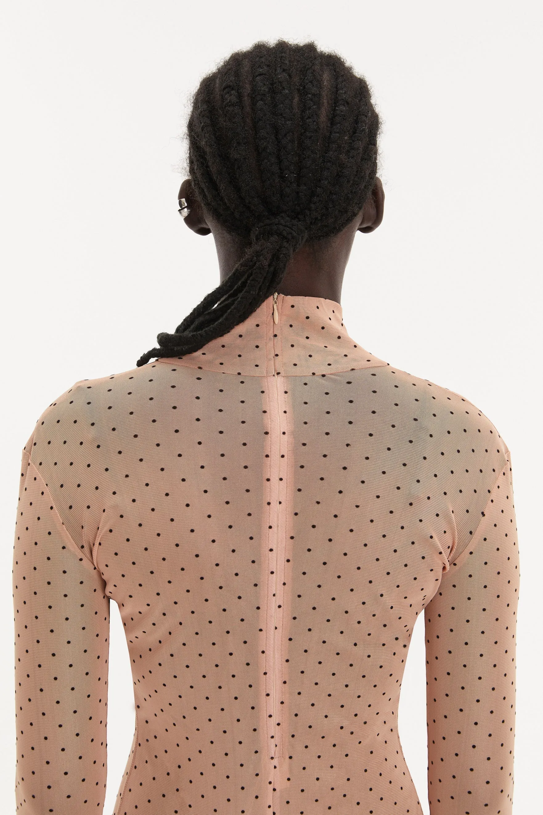 BODYSUIT Total Beige Dots