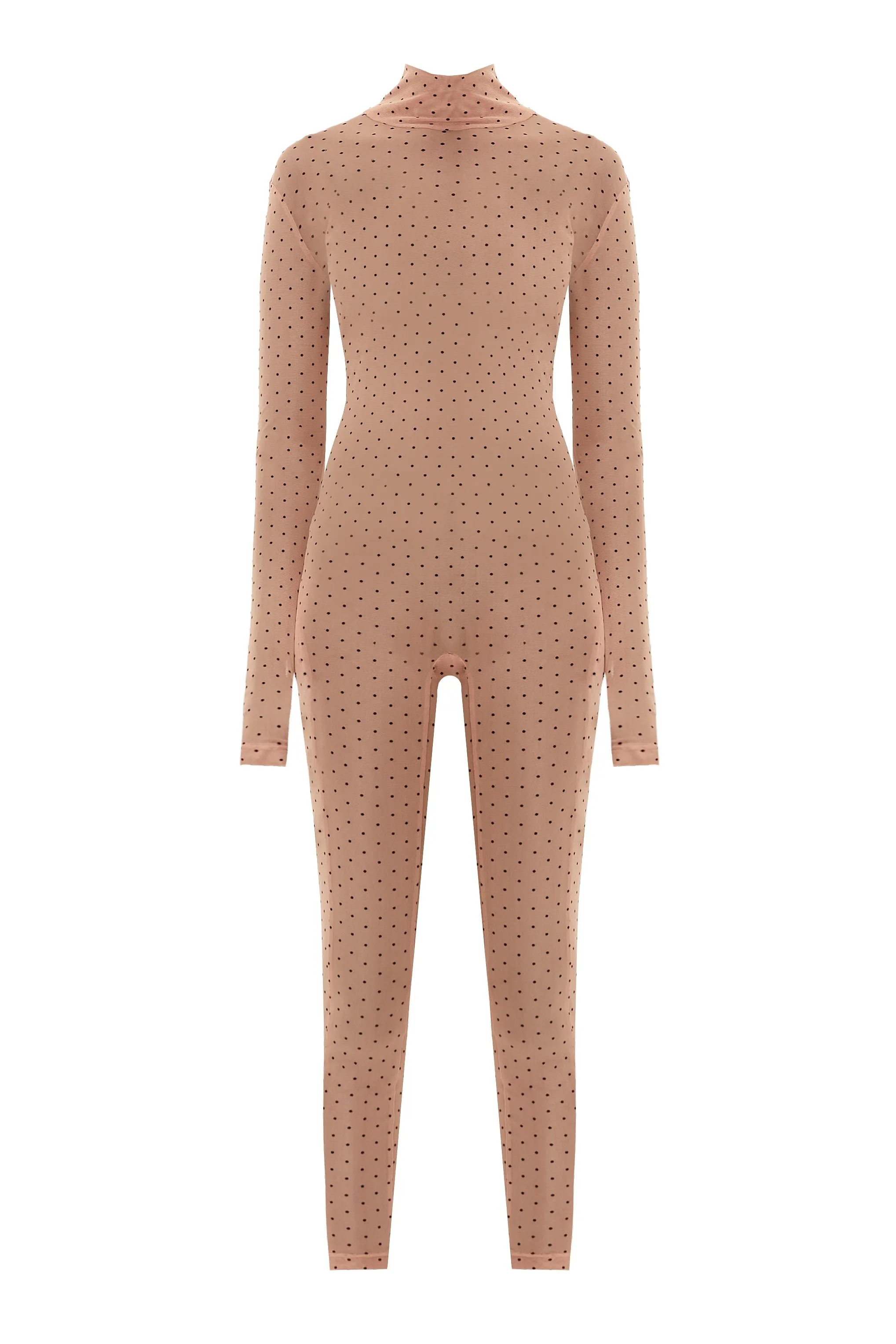 BODYSUIT Total Beige Dots