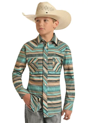 Boy's Rock & Roll Cowboy Snap Front Shirt #RRBSOSR0PZ