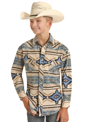 Boy's Rock & Roll Cowboy Snap Front Shirt #RRBSOSR0QZ