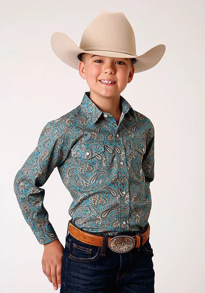 Boy's Roper Snap Front Shirt #03-030-0225-4010