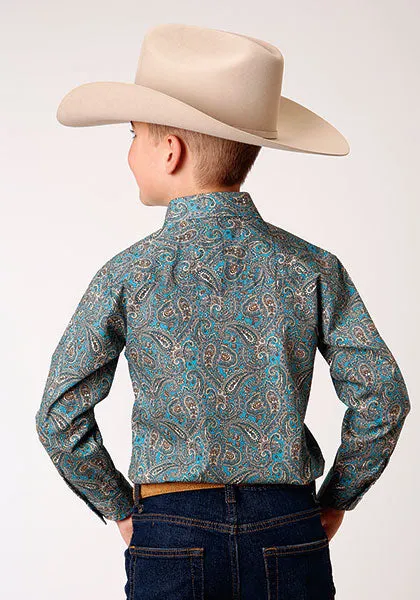 Boy's Roper Snap Front Shirt #03-030-0225-4010