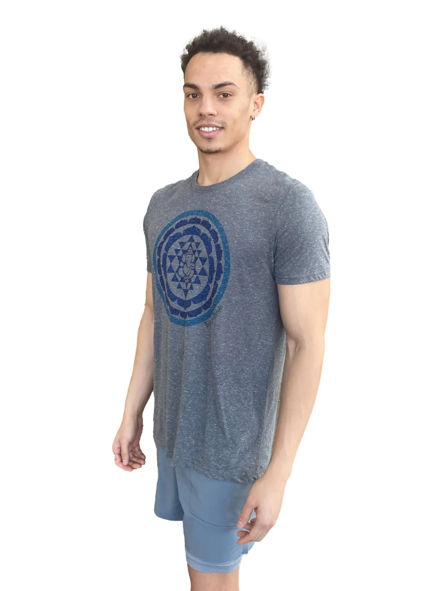 Captain America Sri Yantra On Linen Blend Crew