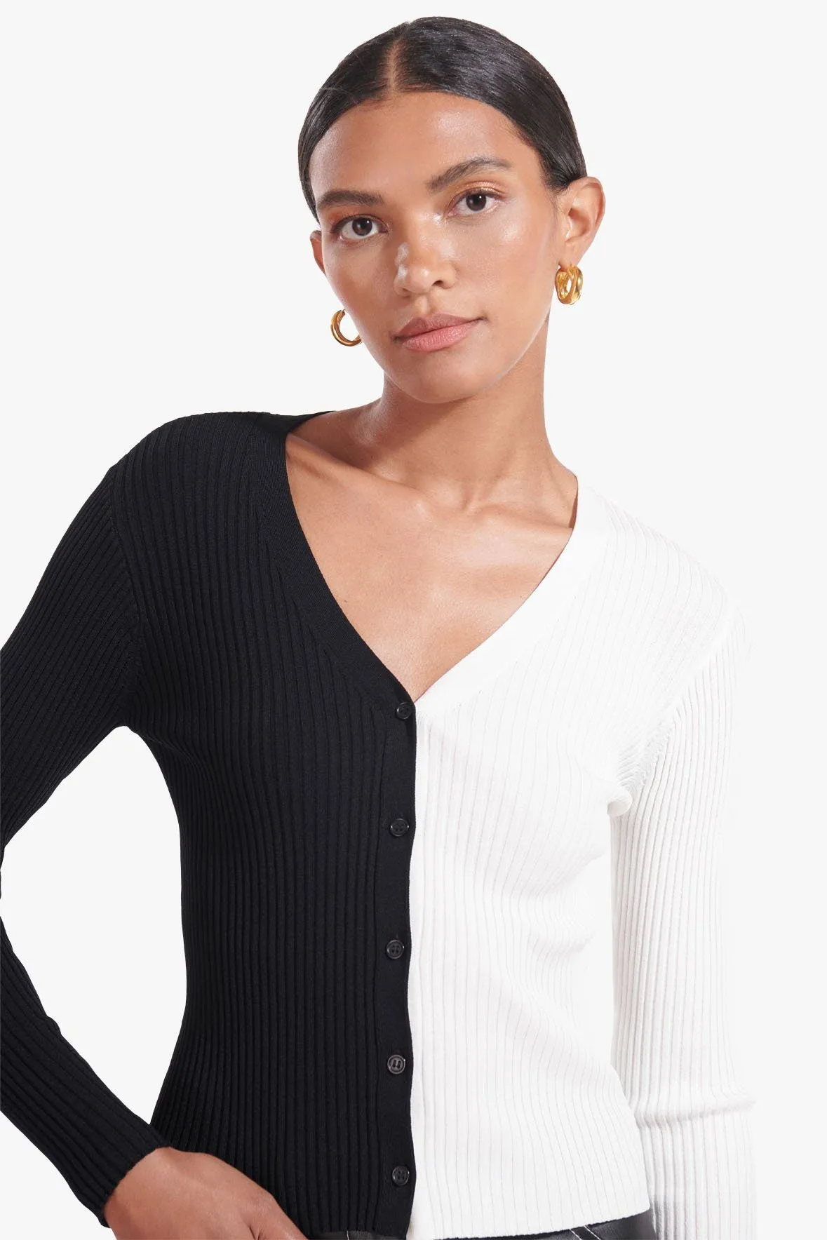 CARGO SWEATER | BLACK WHITE