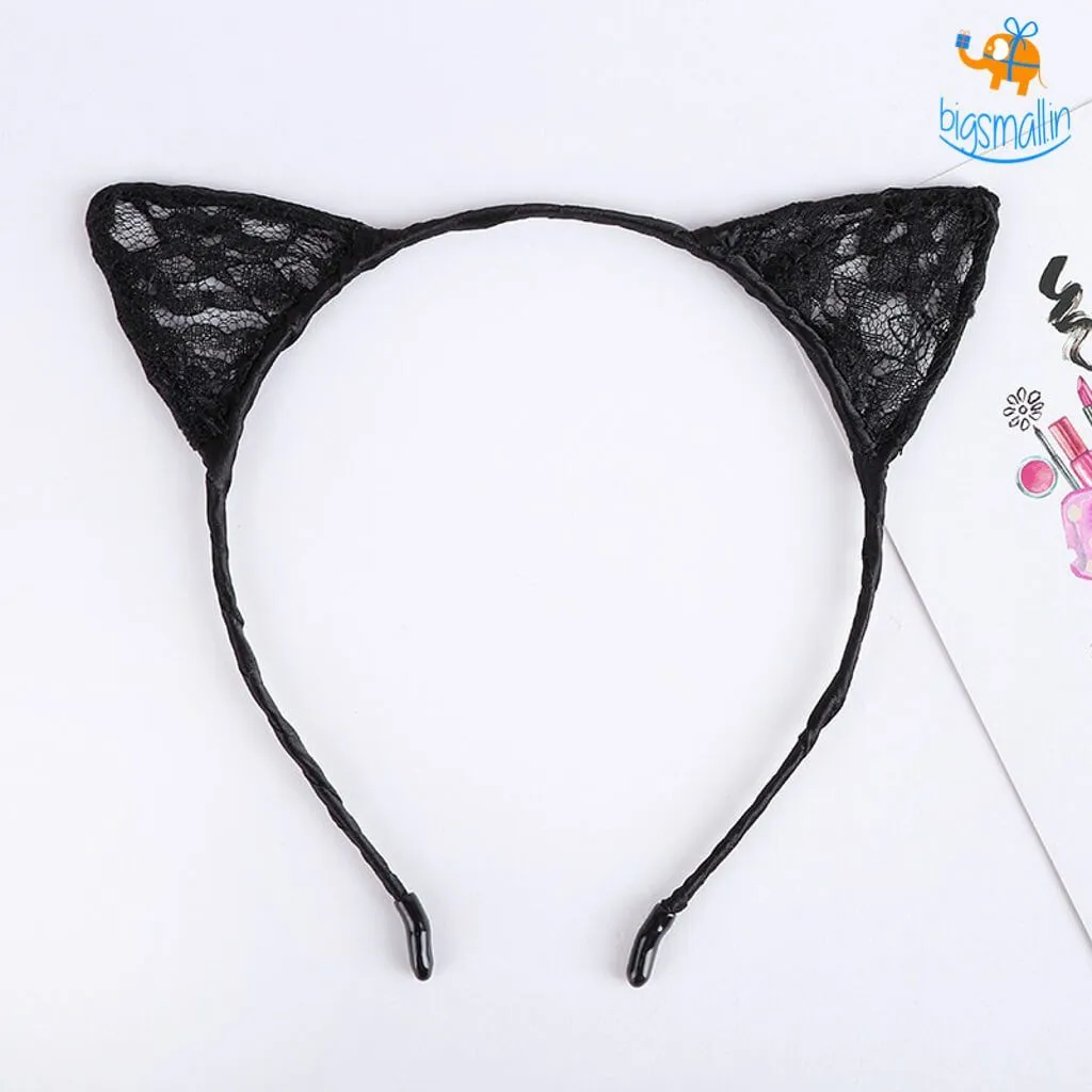 Cat Ears Knitted Head Band