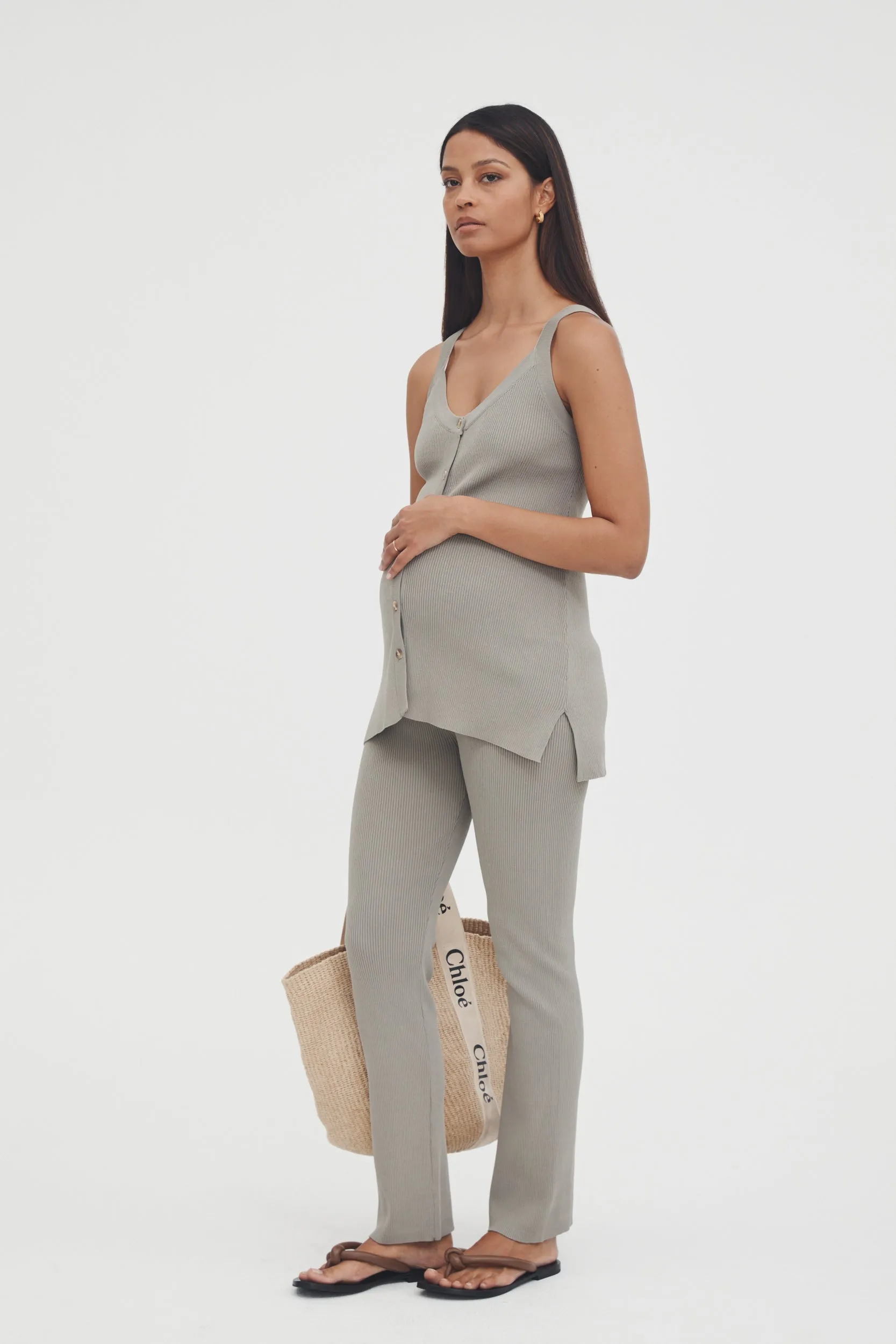 Celeste Knit Pant (Sage) - FINAL SALE