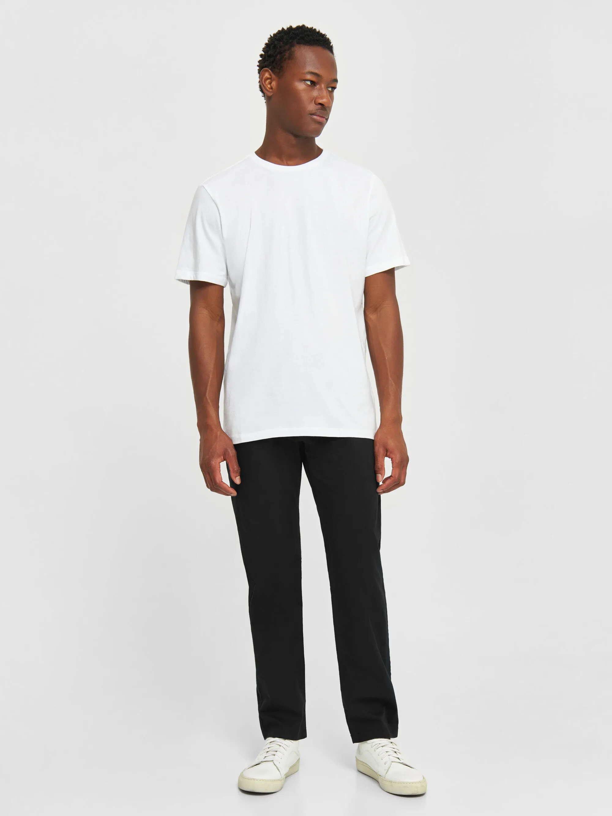 CHUCK regular chino poplin pant - Black Jet