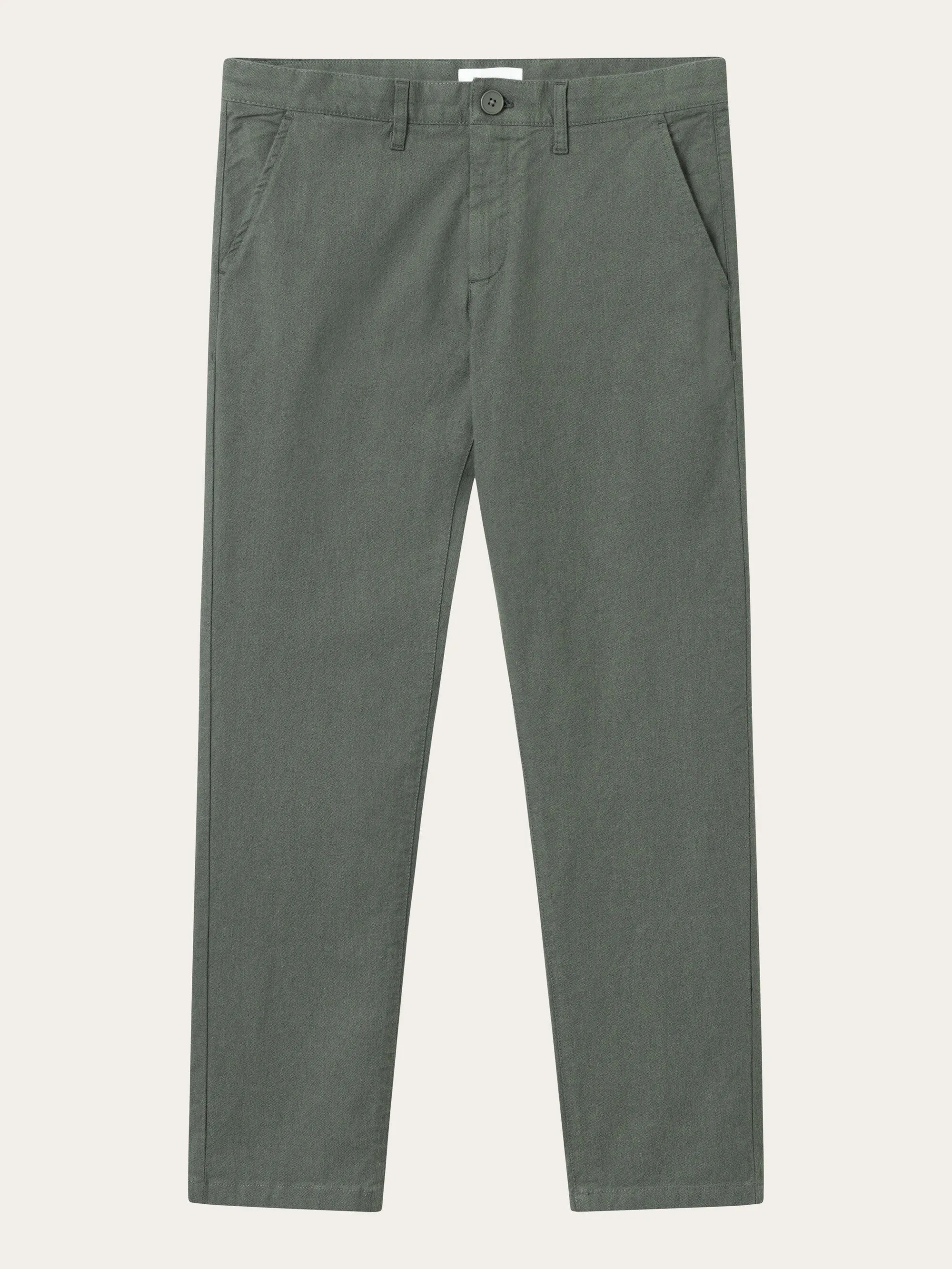 CHUCK regular flannel chino pants - Forrest Night