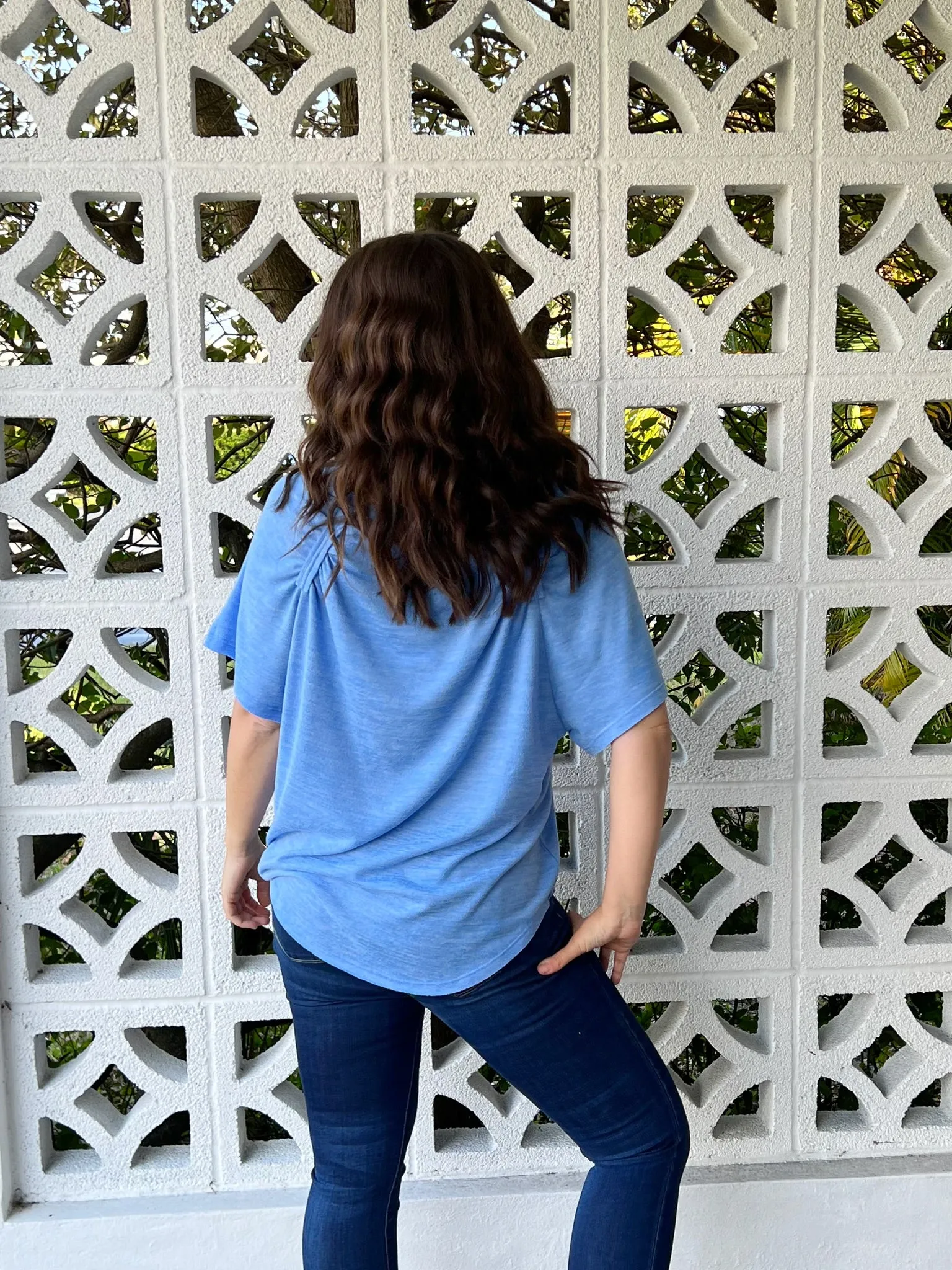 Claremont Tee by Mud Pie - Blue