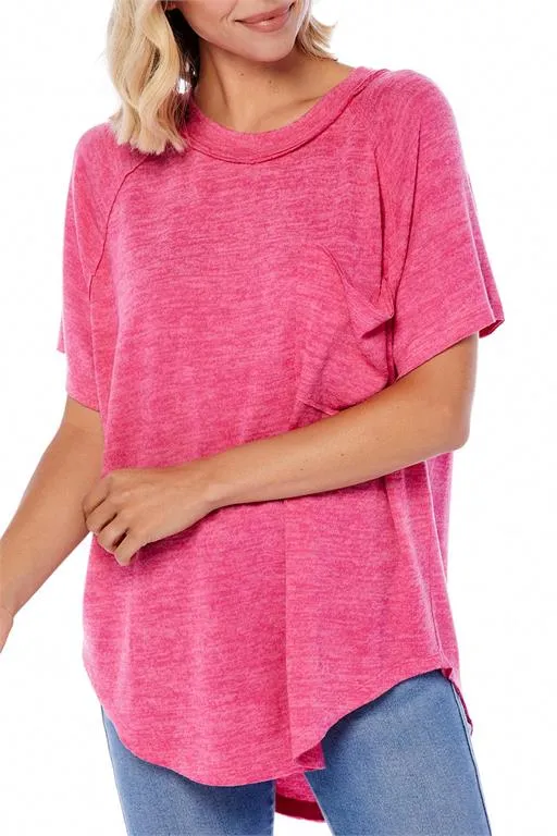 Claremont Tee by Mud Pie - Pink