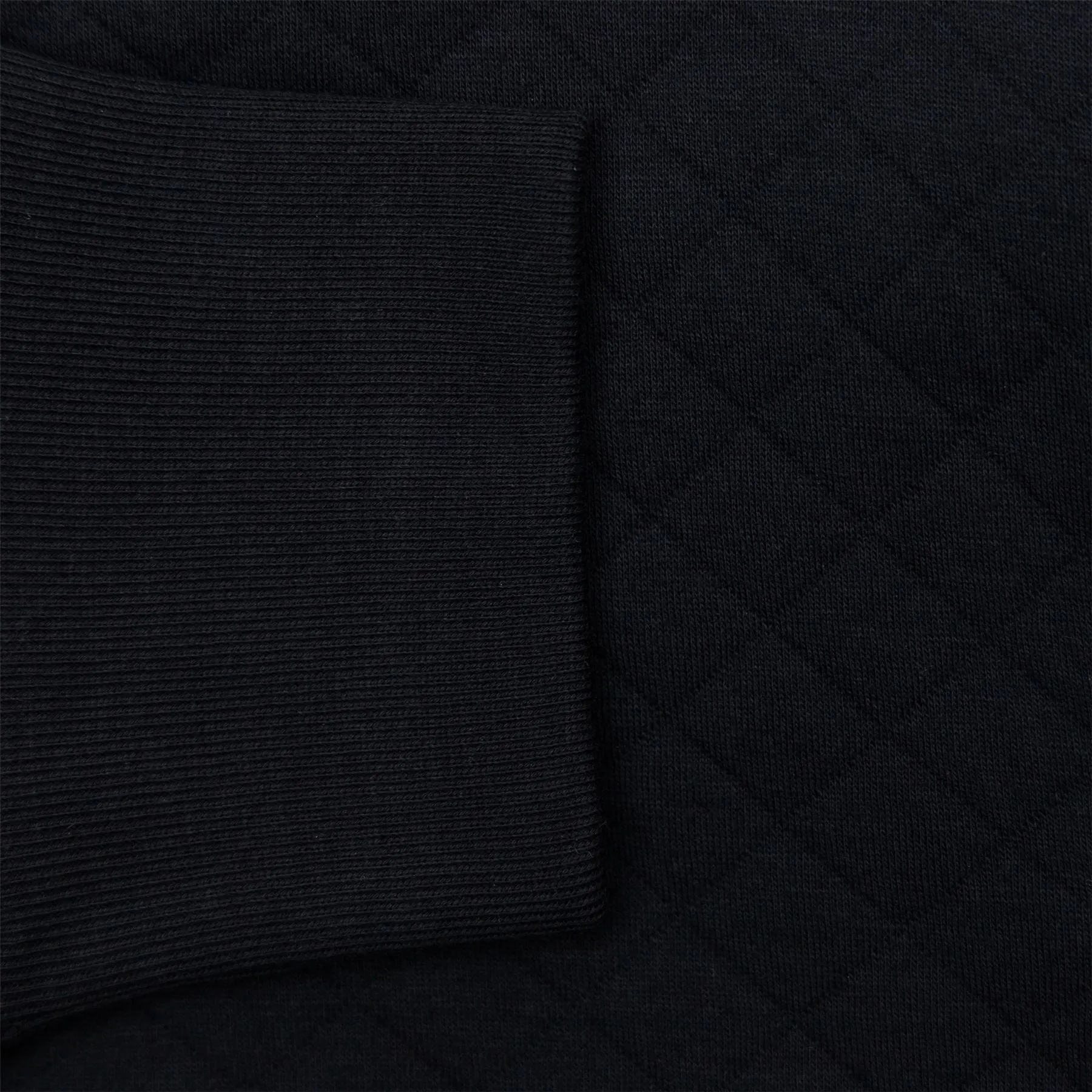 Classic Fit Quilted Double-Knit Pullover Polo Black - SS24