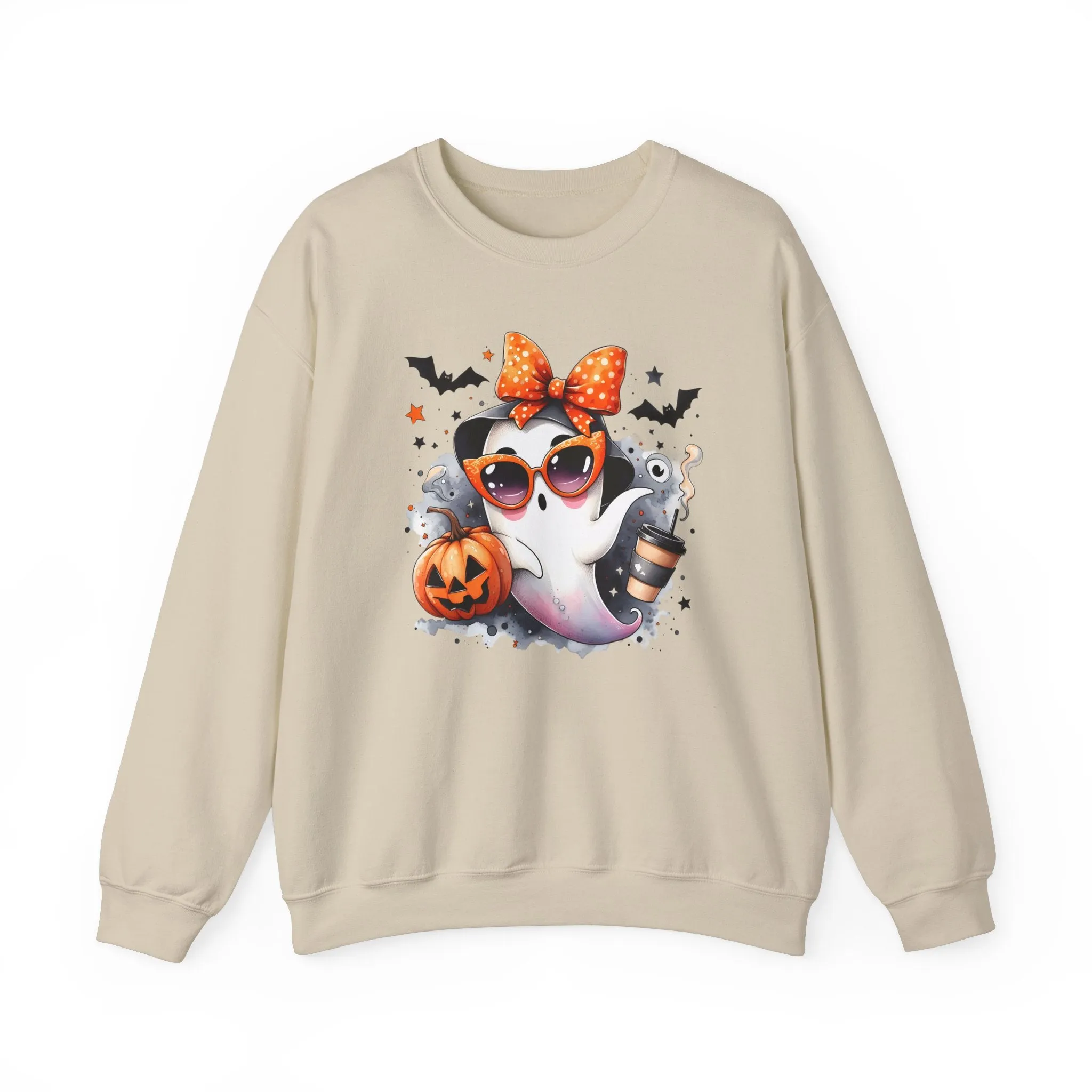 Coffee Drinking Ghost Sweatshirt