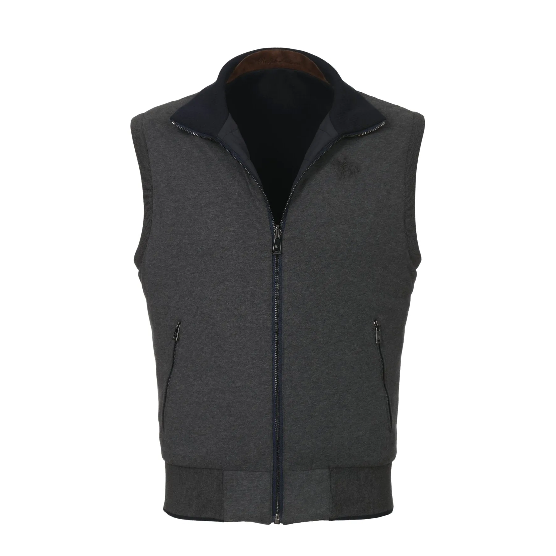 Cotton Knit Hybrid-Quilted Vest