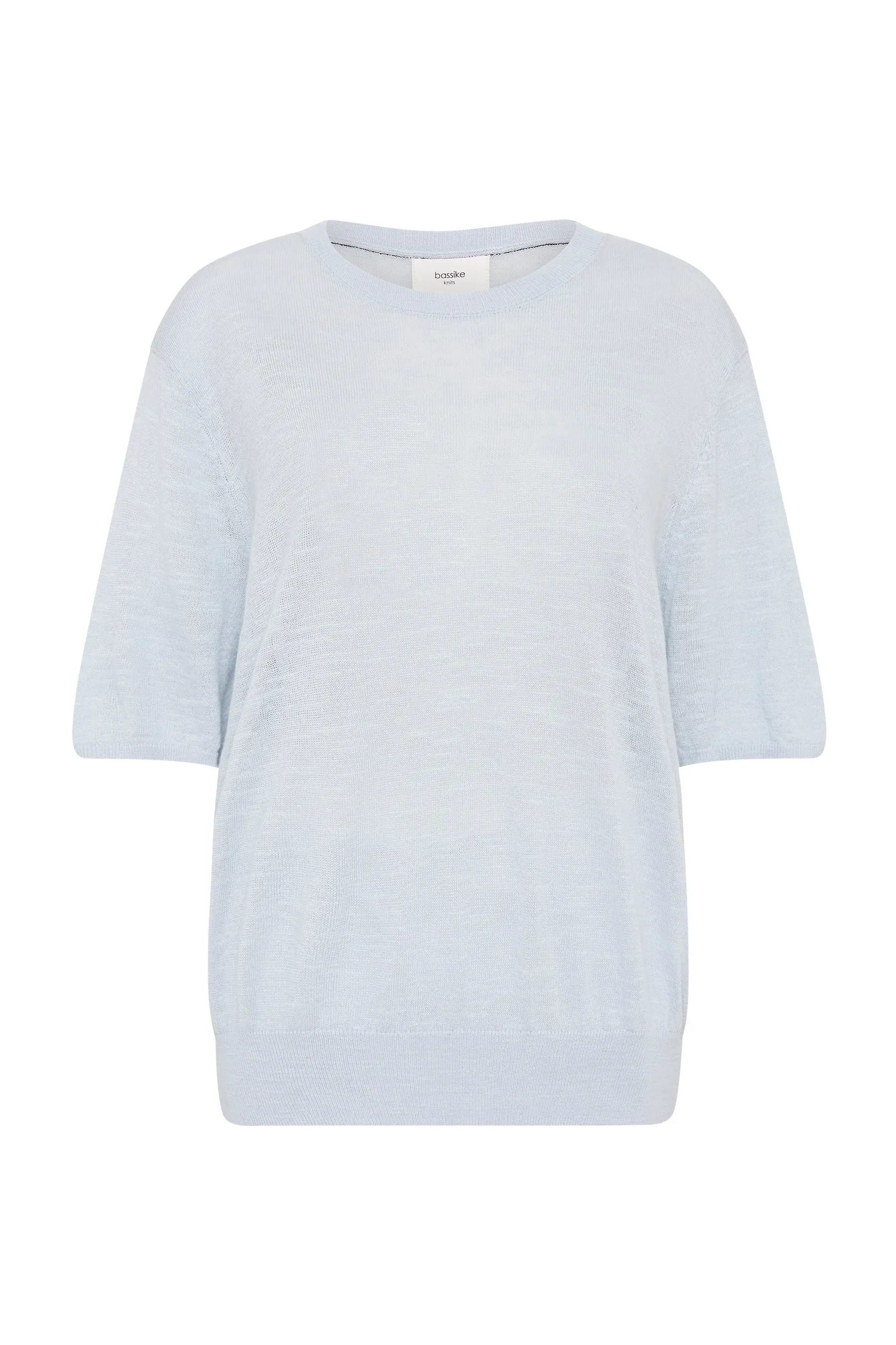 cotton linen fine knit t shirt