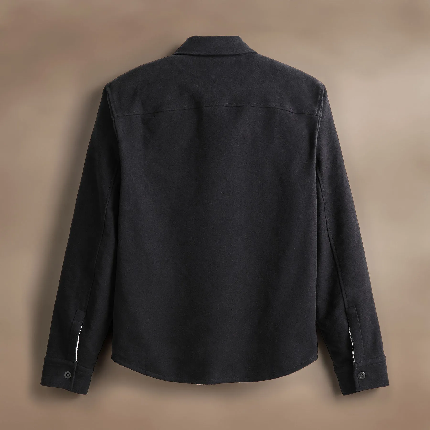 Cotton Moleskin Shirt Jacket - Magma