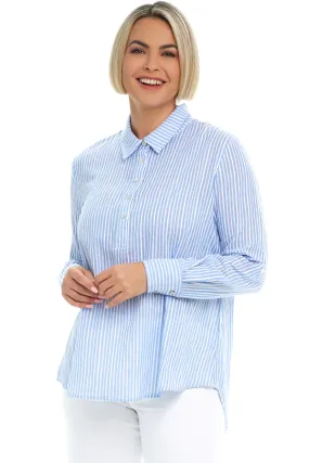 Cotton Pullover Striped Blouse