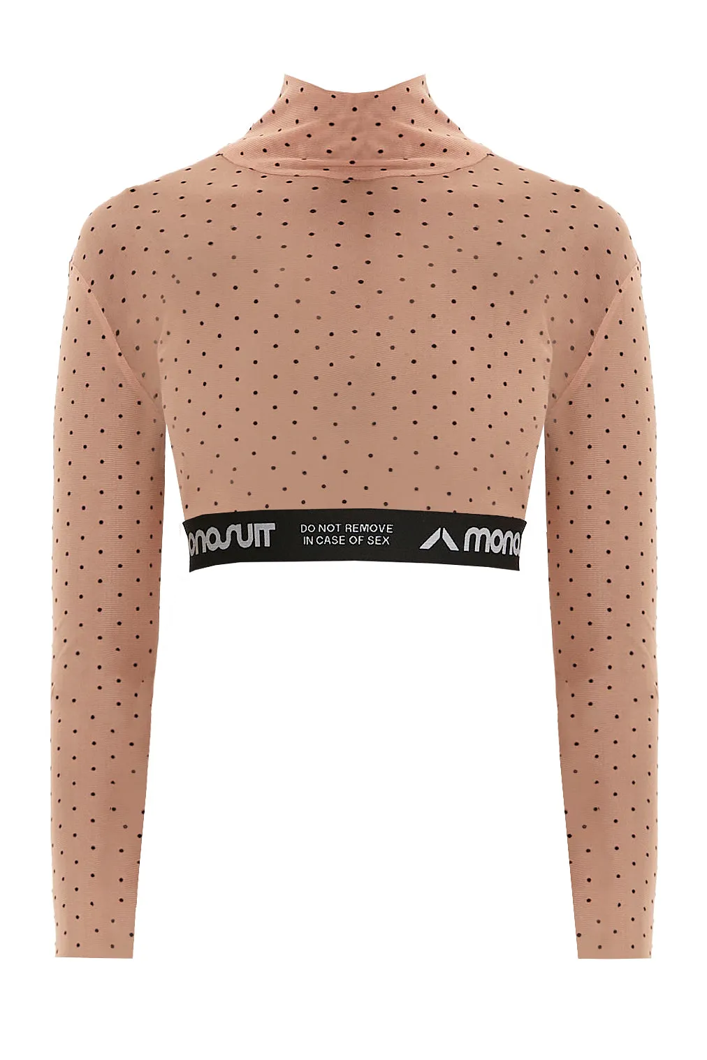 CROPTOP Beige Dots