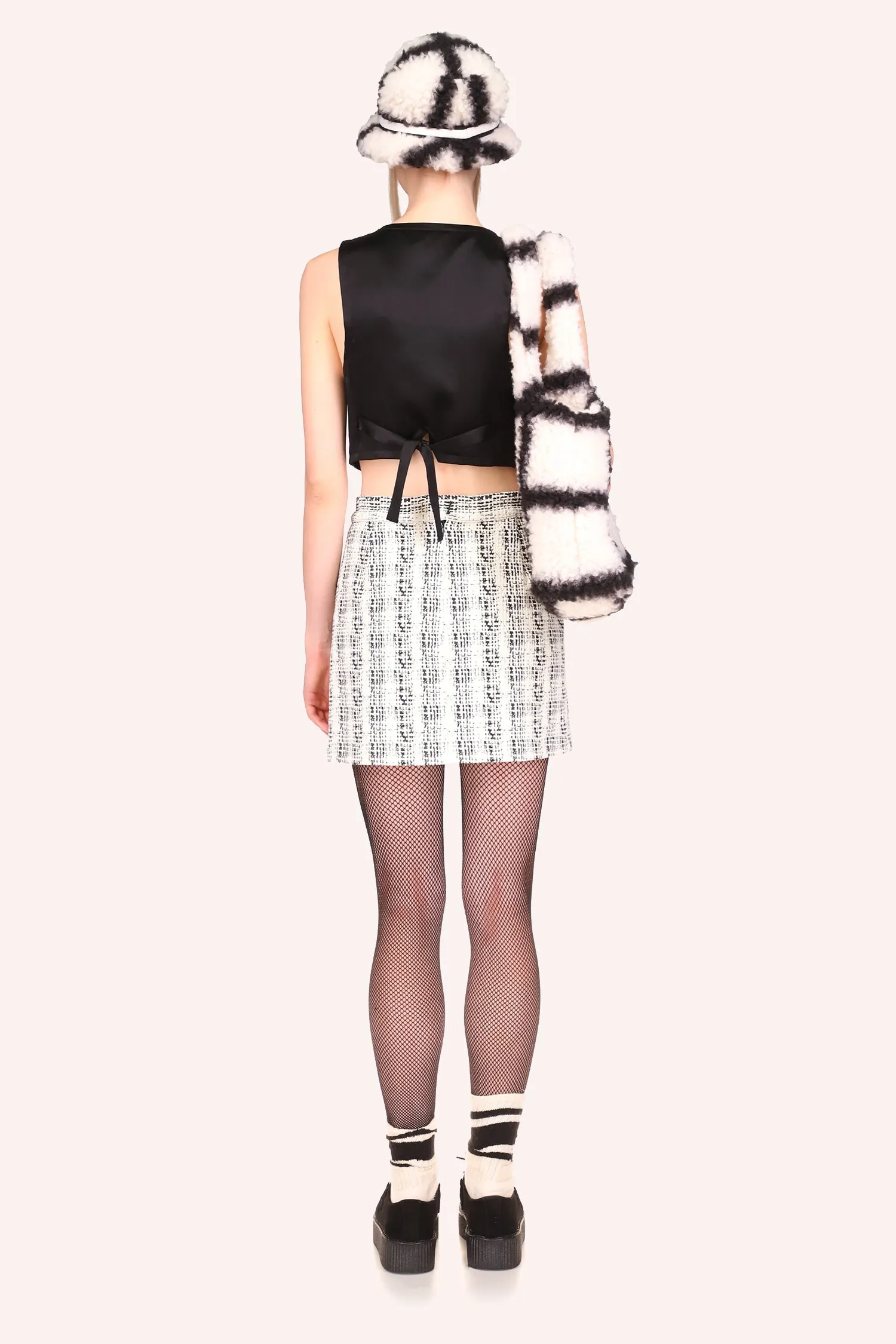 Cross Hatched Knit Skirt