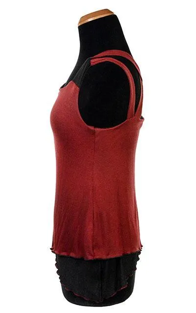 Double Tulip Top, Reversible - Abyss with Assorted Jersey Knit - SOLD OUT!