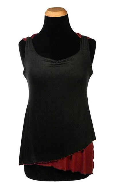 Double Tulip Top, Reversible - Abyss with Assorted Jersey Knit - SOLD OUT!