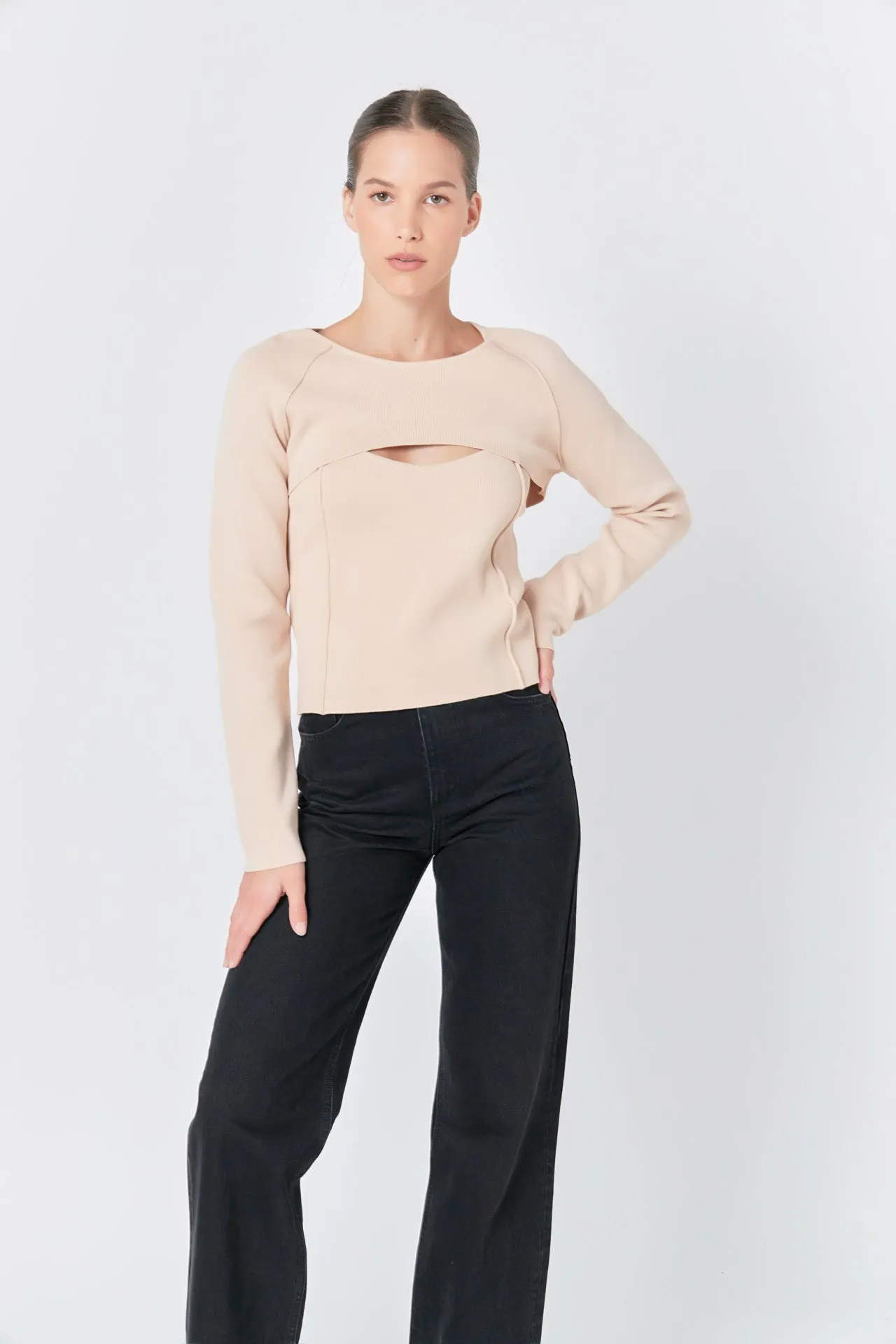 Endless Rose - Cropped 2 Piece set Sweater