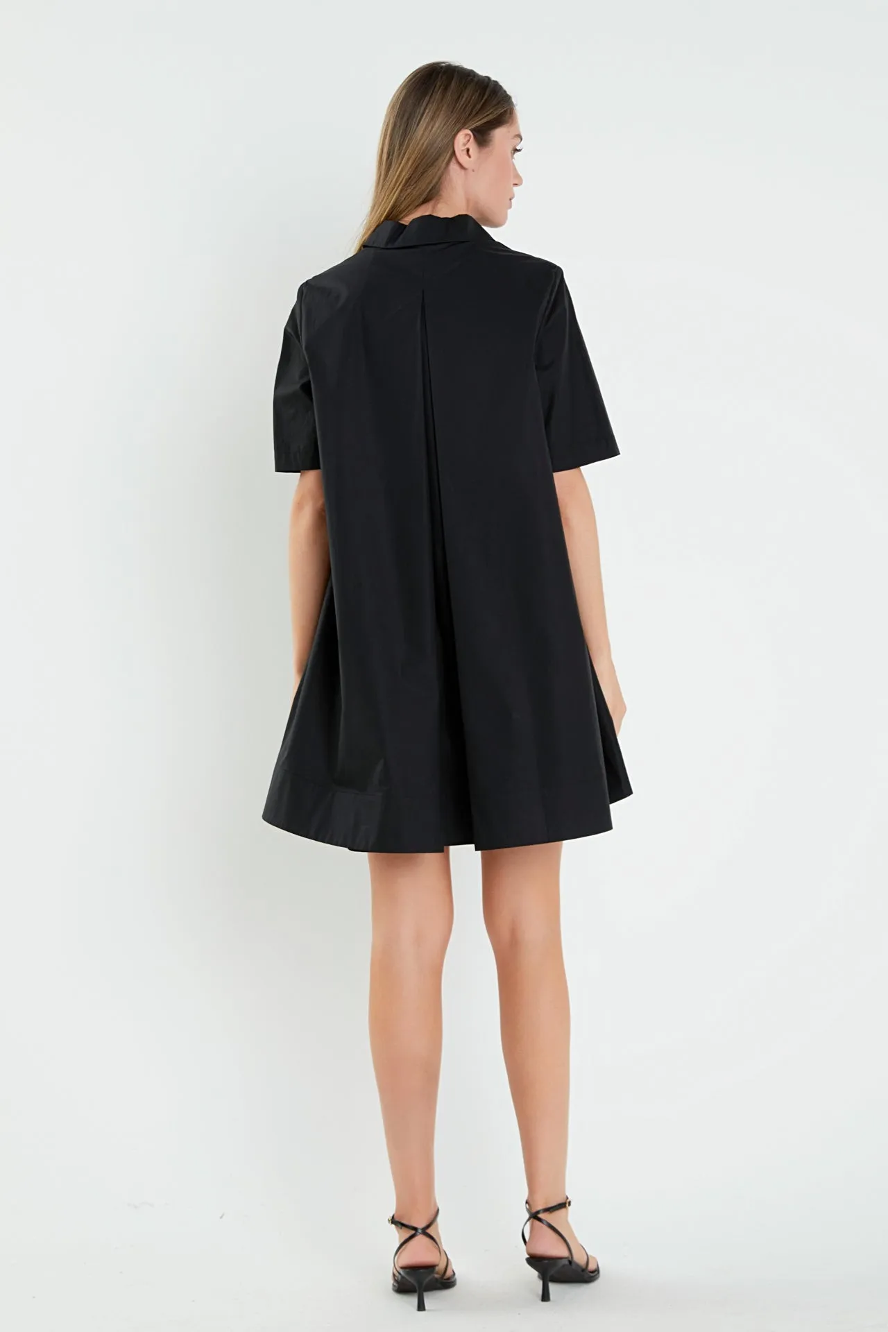 English Factory - A-line Short Sleeve Shirt Dress