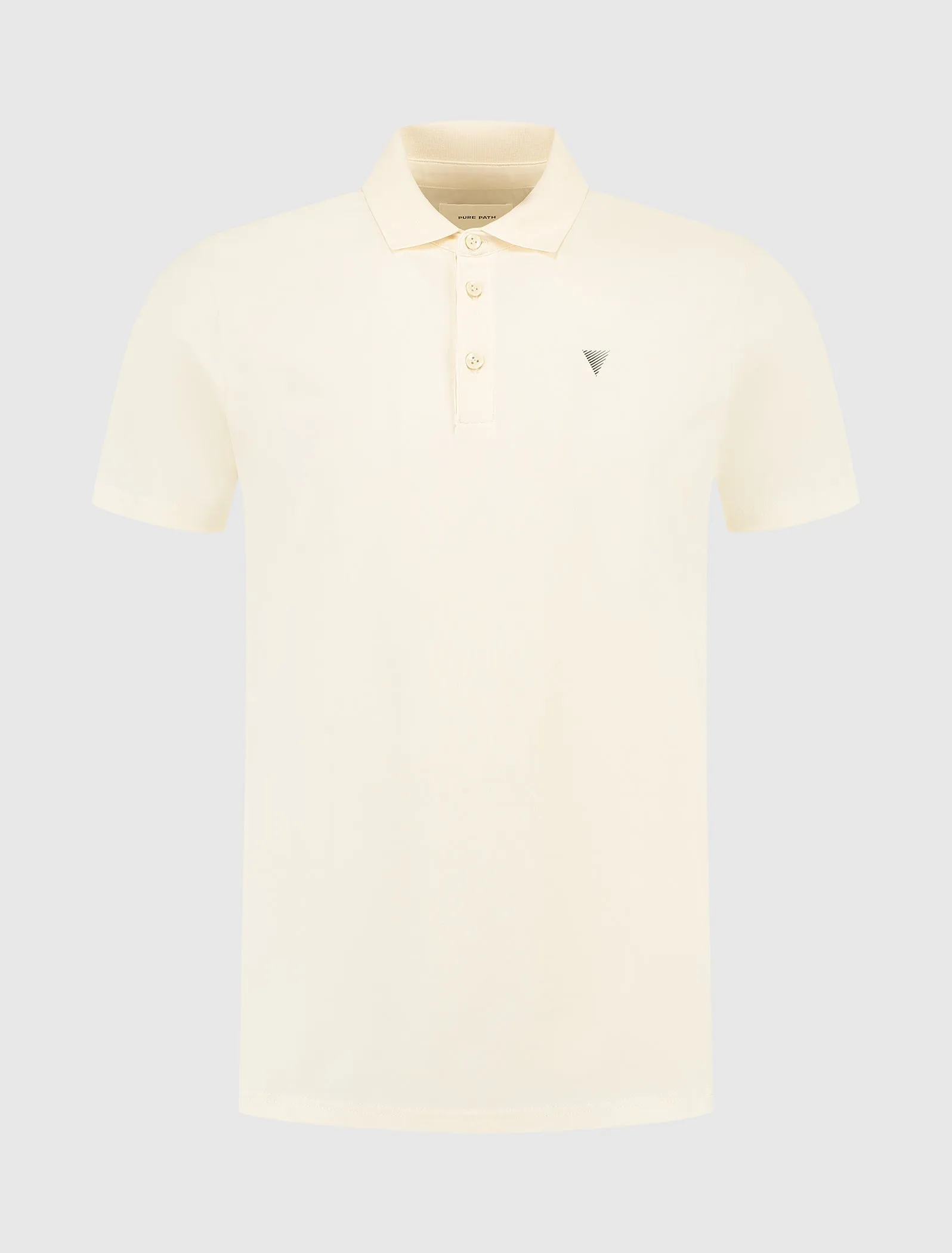 Essential Triangle Polo | Ecru