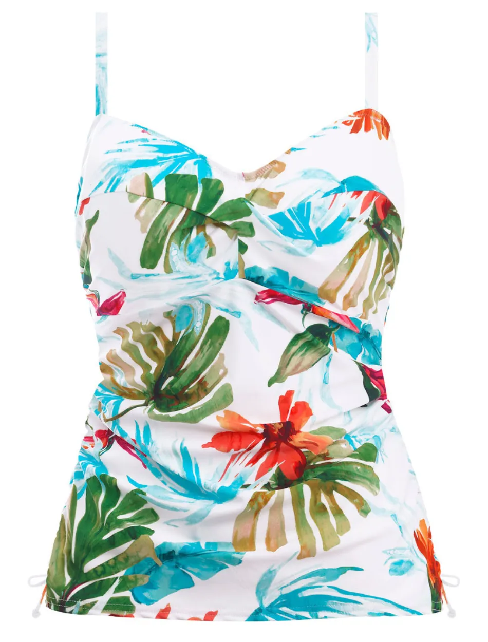 Fantasie Kiawah Island Underwire Twist Front Tankini Top, Aquamarine