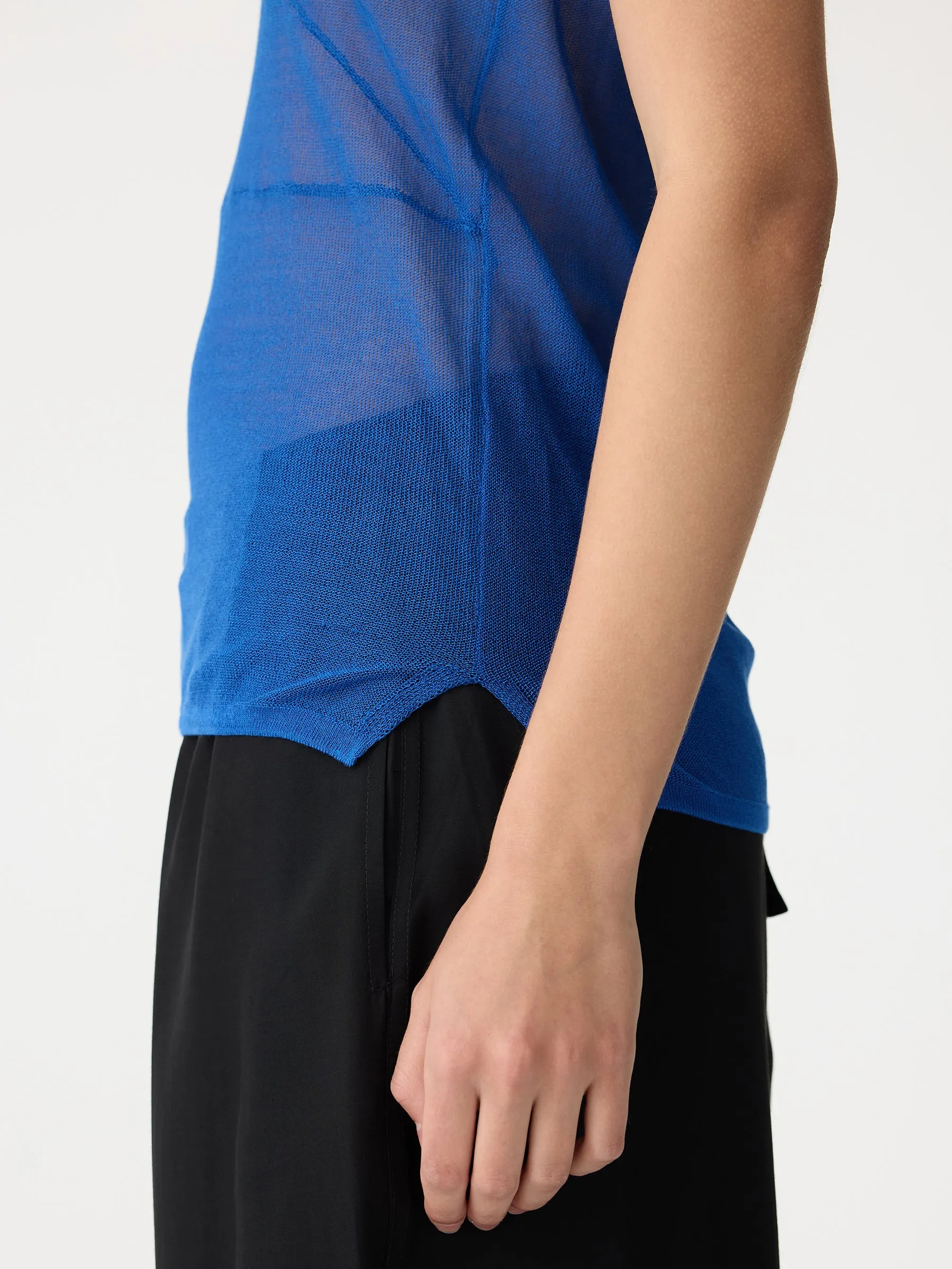 fine seam detail tank knit