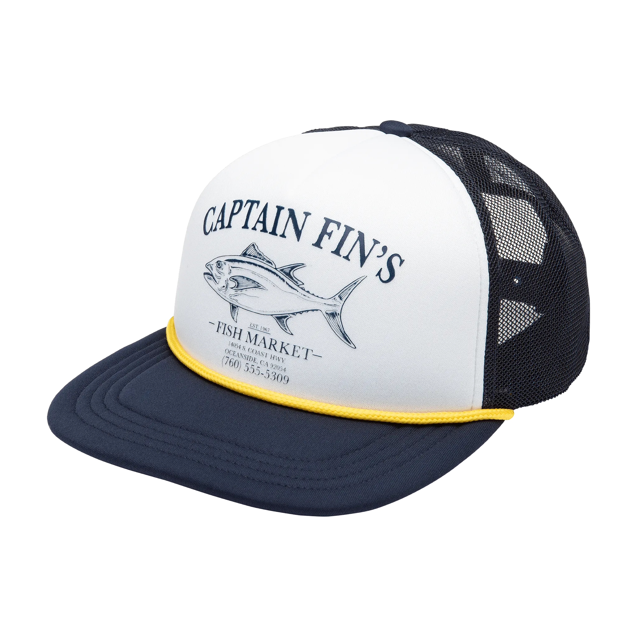 Fish Market Hat - White/Navy