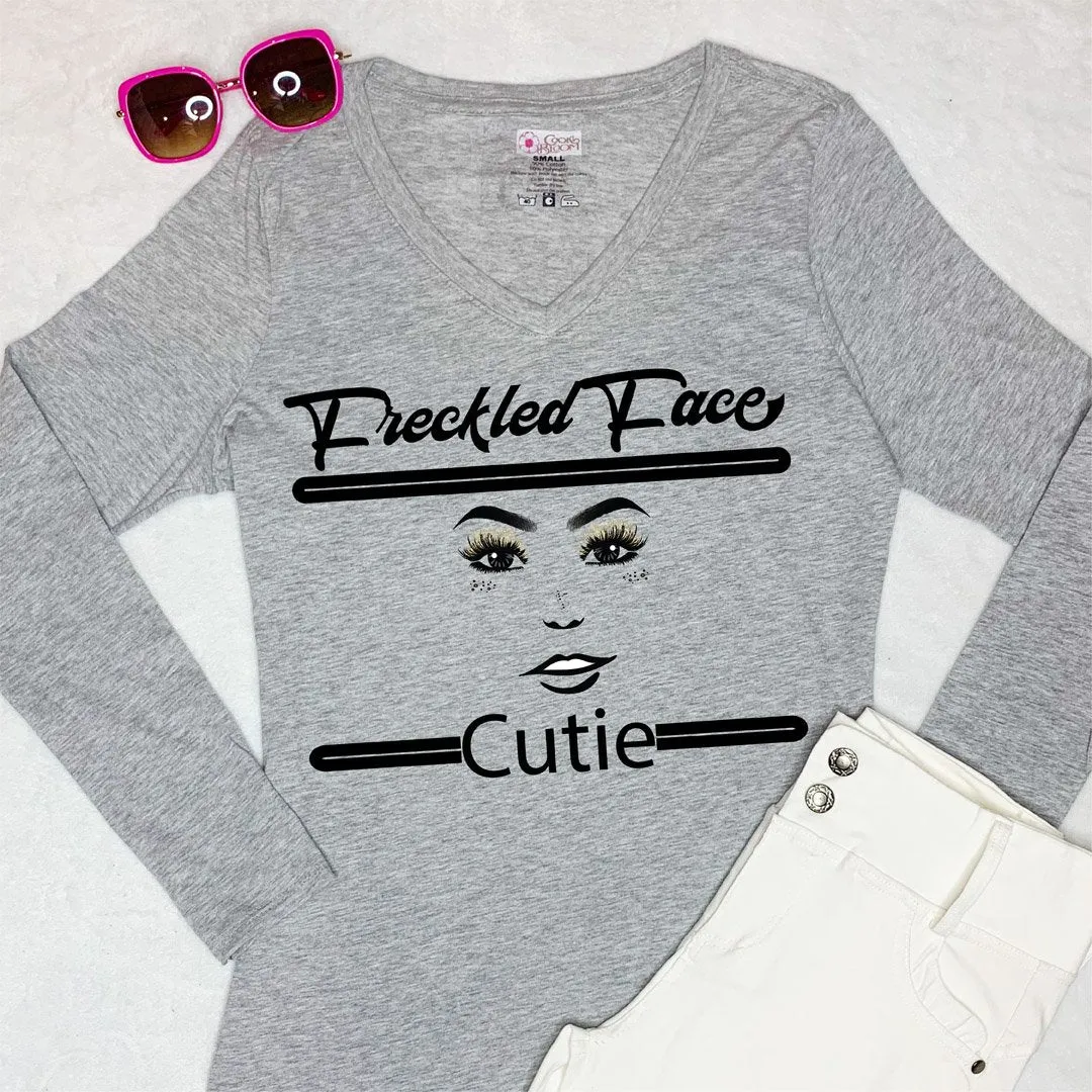 Freckled Face Cutie Long-Sleeve T-Shirt