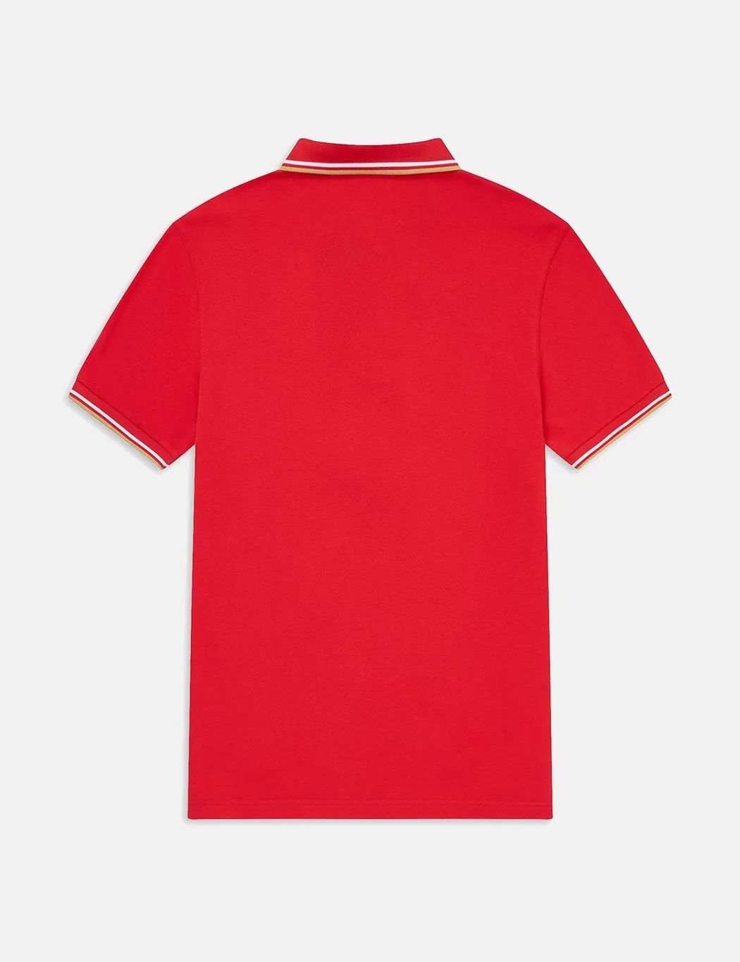 Fred Perry Twin Tipped Polo Shirt - Jester Red/White/Champagne